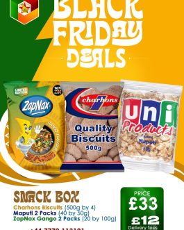 ZapNax 2 Packs (20 by 100g) , Charhons Biscuits 4 by 500g  and Maputi 2 Packs (40 by 50g)